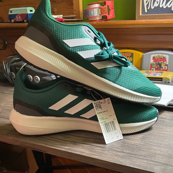 NWT Adidas Runfalcon 3.0 Collegiate Green Shoes - Picture 7 of 12